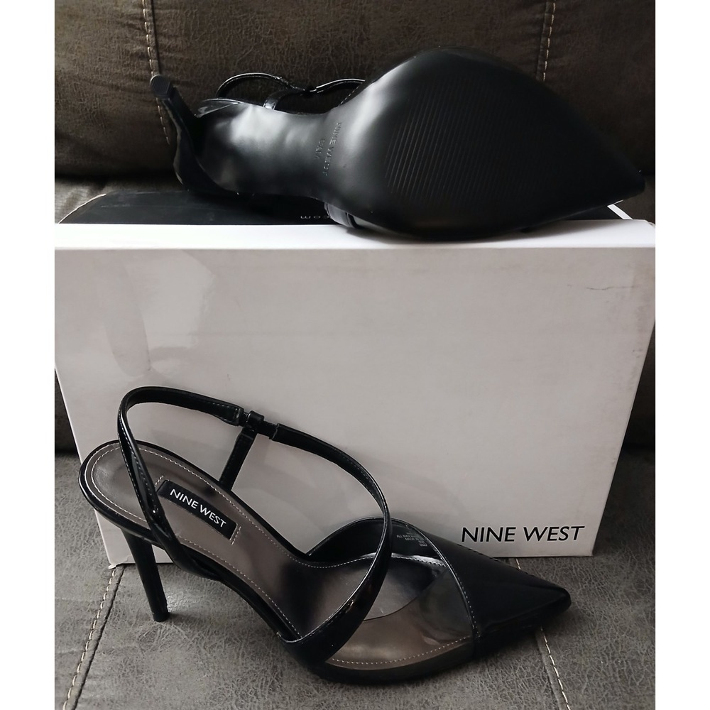 Nine West Womens FLORIA 3Pointed Toe Stilettos Patent Leather NEW Sz 8.5 #803 - Picture 12 of 13